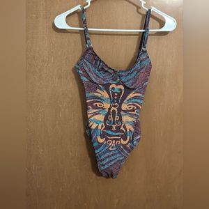 Solar Brand Tan Thru Bathing Suit